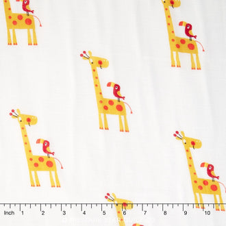 Designer Double Gauze - Giraffe Yellow Yardage