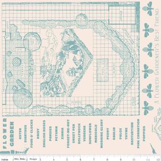 Flower Patch - Farmers Almanac - Lori Holt - 108" 3-Yard Package