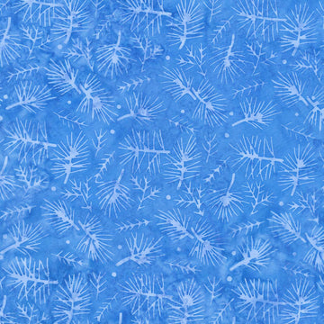 Snowed In Batiks - Twigs Blue Azure Yardage Primary Image
