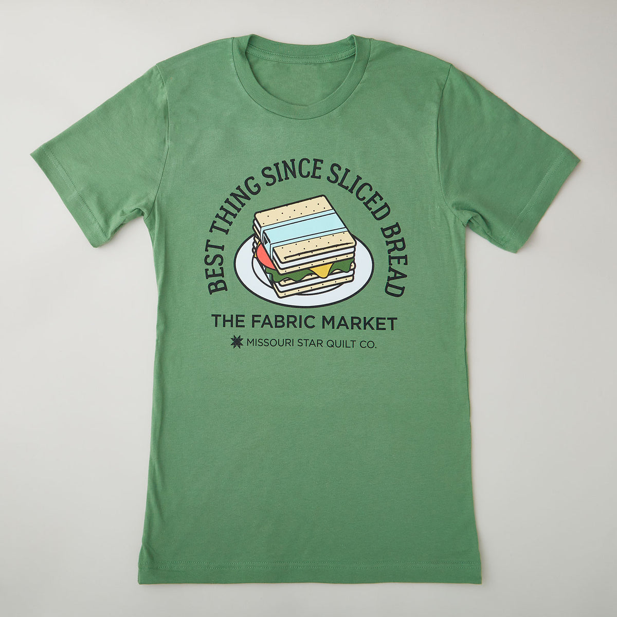 Missouri Star The Best Thing Since Sliced Bread T-shirt Leaf Green -S Primary Image