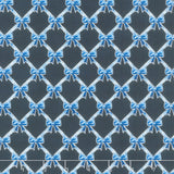 Holiday Flourish - Festive Finery - Blue ColorstoryRibbons Navy Yardage Primary Image