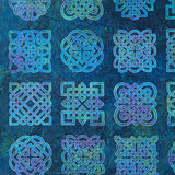 Stonehenge - Celtic Roots Celtic Blocks Navy Multi Yardage