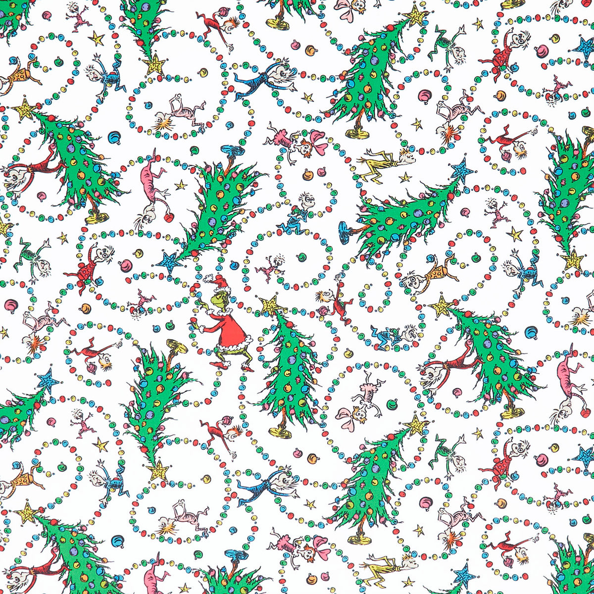 How the Grinch Stole Christmas - Christmas Trees Candy Cane Yardage Primary Image