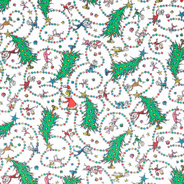 How the Grinch Stole Christmas - Christmas Trees Candy Cane Yardage Primary Image