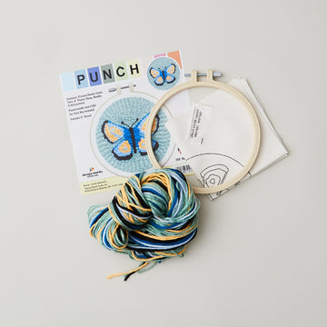 Butterfly Punch Needle Embroidery Kit