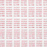 Eclectic Elements - Palette Red Typography Yardage