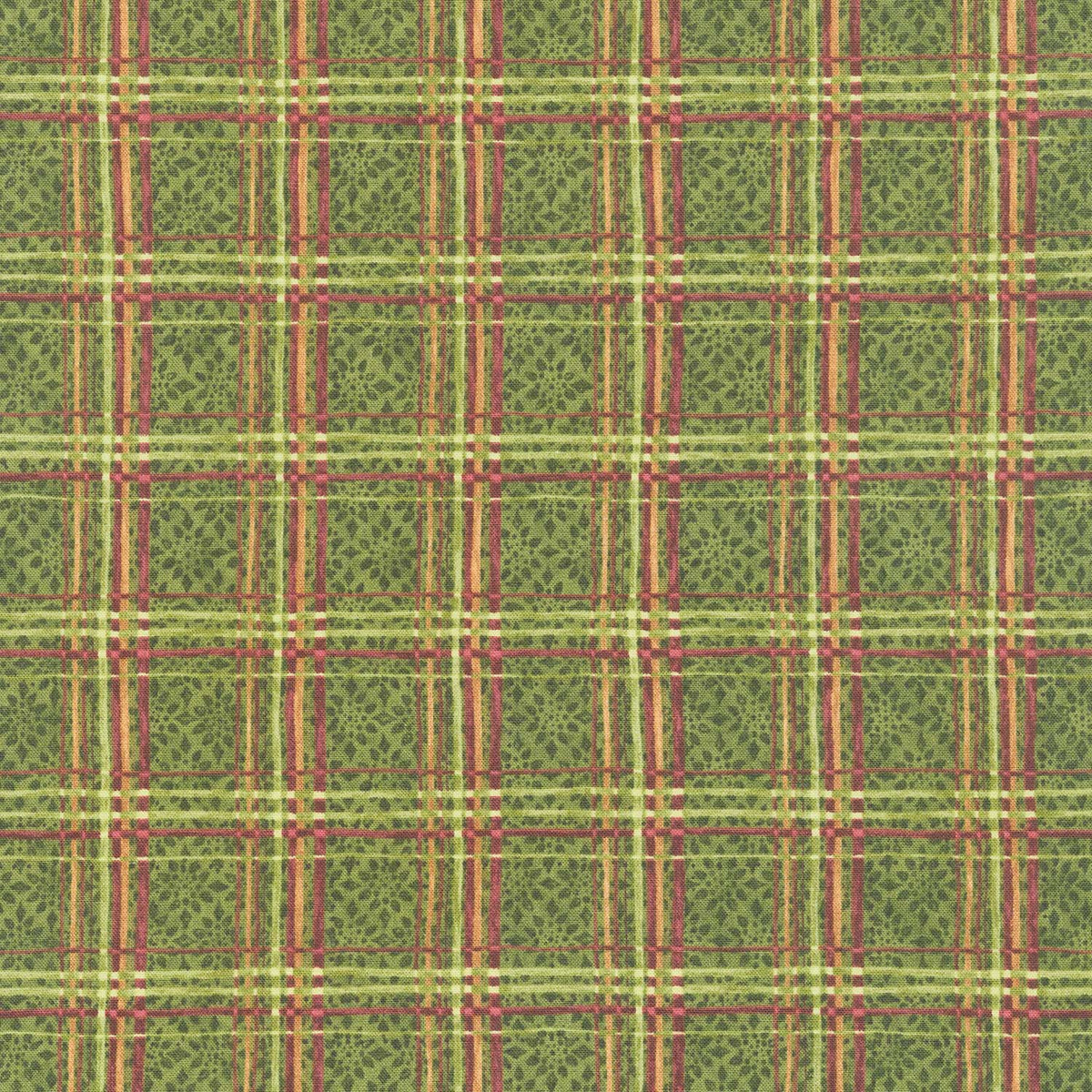 Star Of Wonder, Star Of Light - Plaid Green Yardage Primary Image
