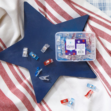 Missouri Star Patriotic Quilting Clips 50pk
