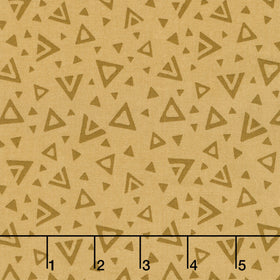 Moody Hues - Triangles Gold Yardage