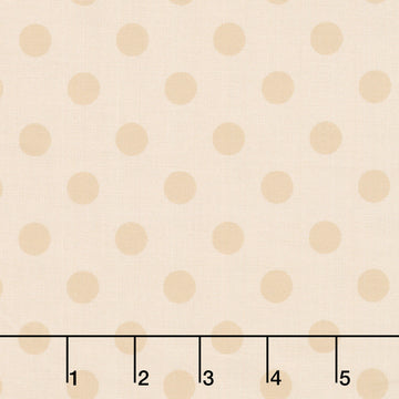 Laundry Line 108" - Polka Dot Cream 108" Wide Backing