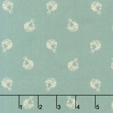 Jingle Bell - Jingle Bell Vintage Blue Yardage