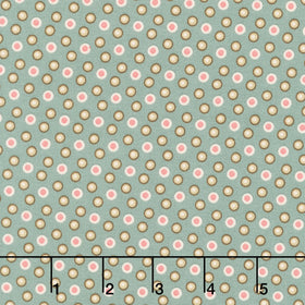 Jingle Bell - Beads Vintage Blue Yardage