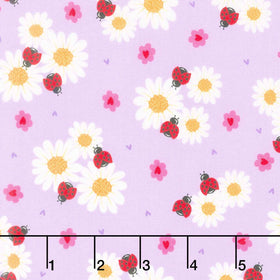 Little Ladies - Petal Parade Lilac Yardage