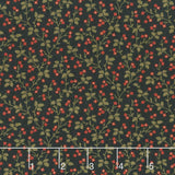 Madison Manor Revisited - Vine Black and Red Yardage