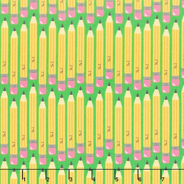 Back to School - No 2 Pencil Kelly Yardage