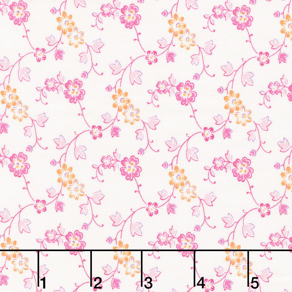 Beloved Blossoms - Meander Blush Yardage