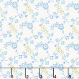 Beloved Blossoms - Meander Sky Yardage