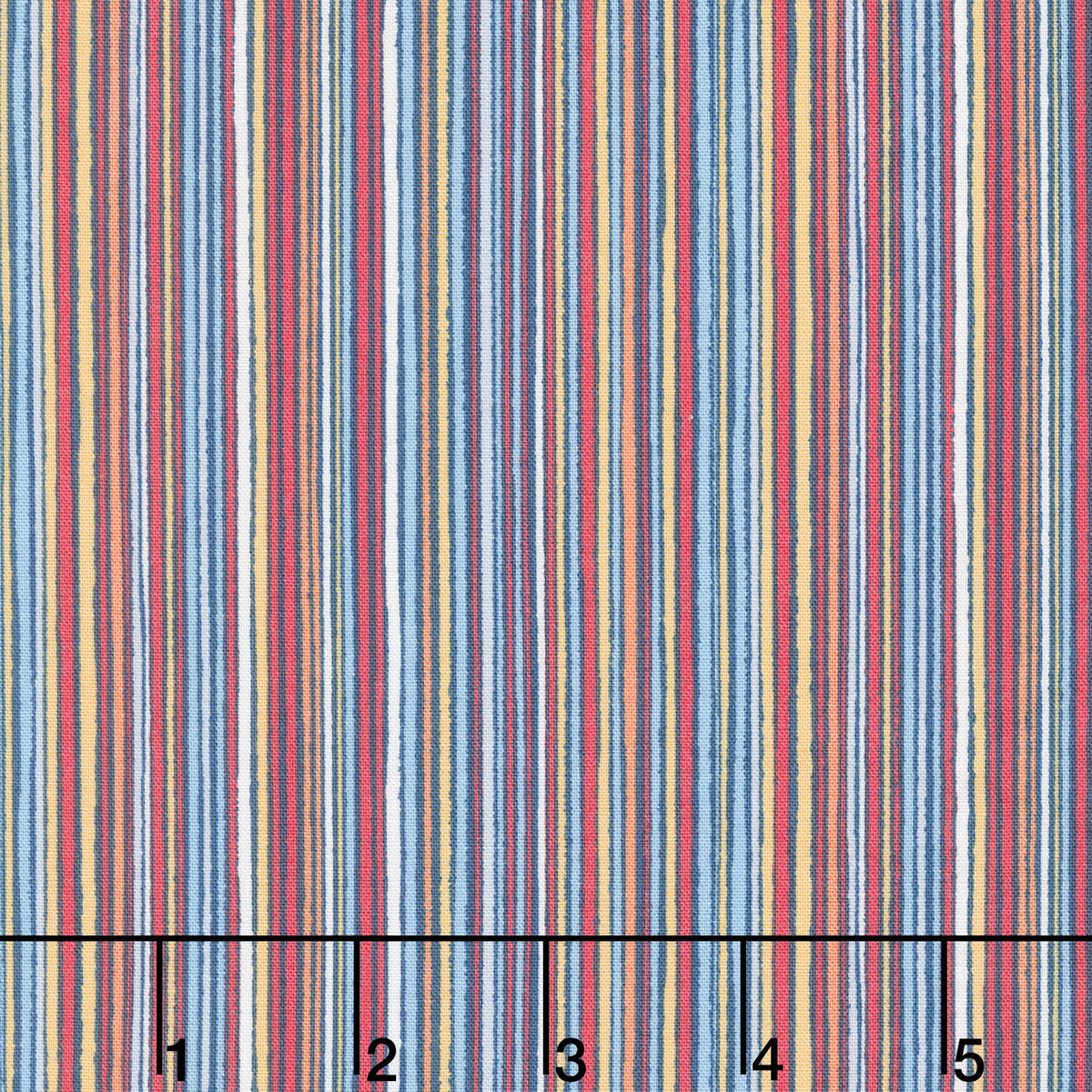 Orbit - Fine Stripe Blue Yardage