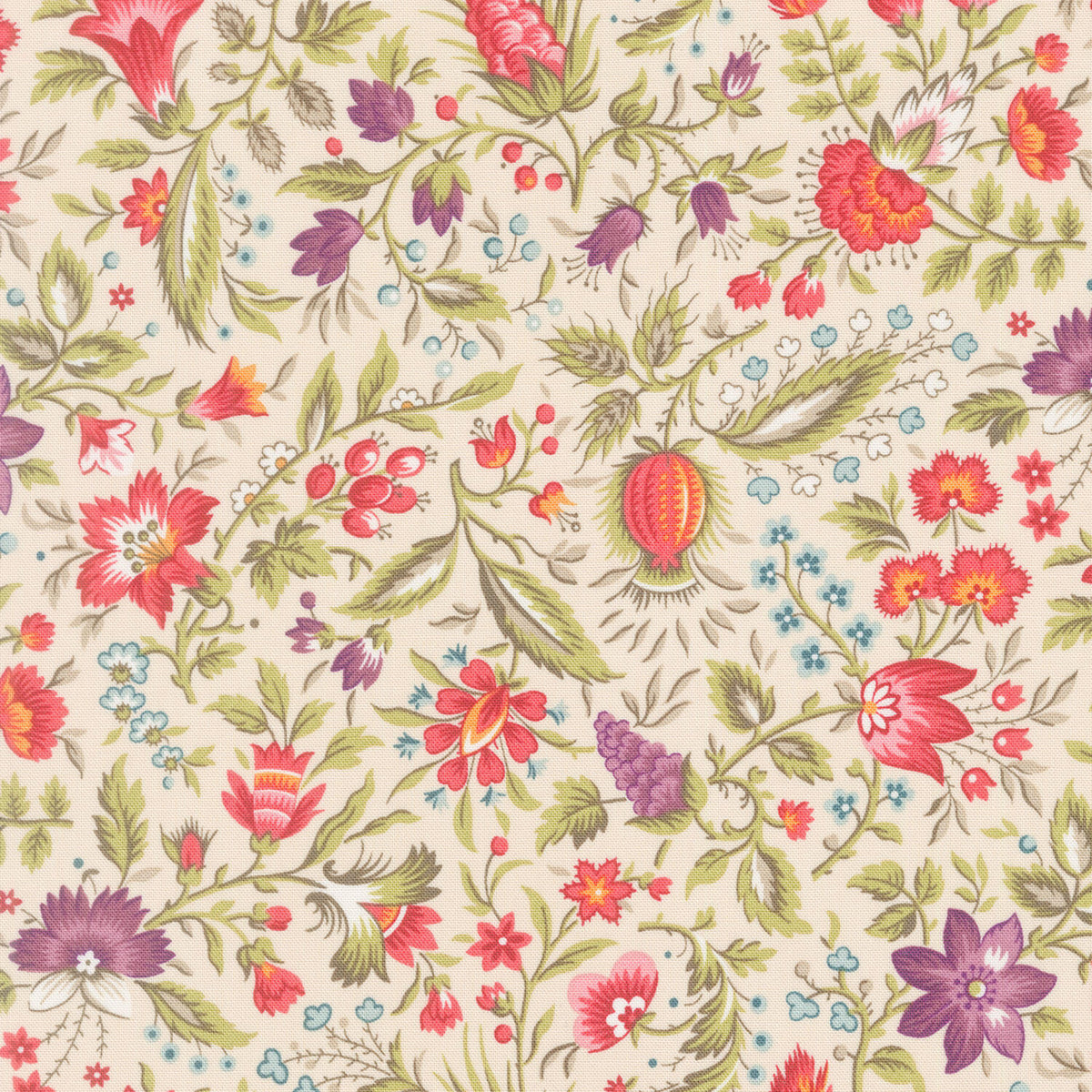 Paradise - Tropical Bone 108" Wide Backing