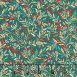 Adorn - Holly Green Metallic Yardage