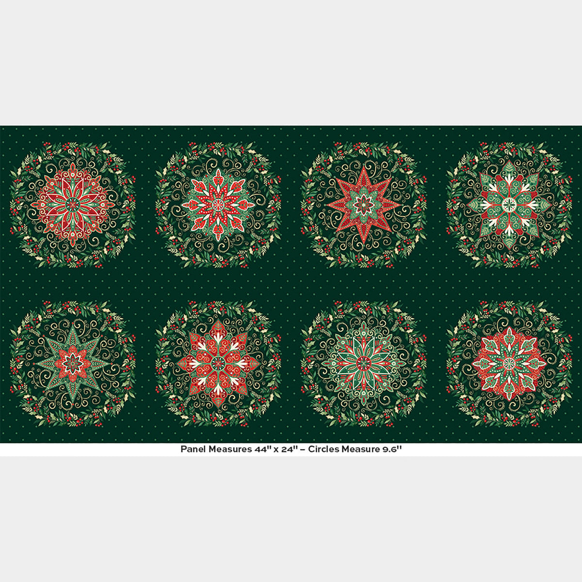 Adorn - Circles Green Metallic Panel