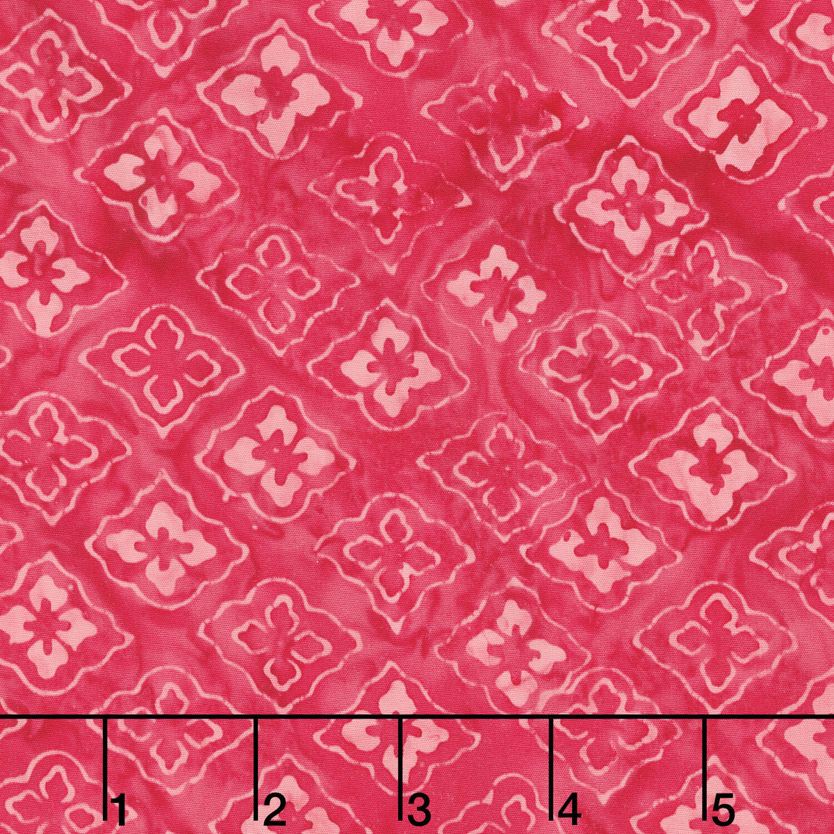 April Green Batiks - Tiles Magenta Yardage