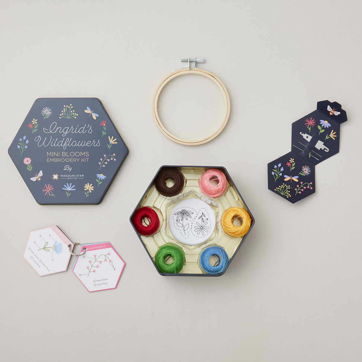 Missouri Star Ingrid's Mini Blooms Embroidery Kit