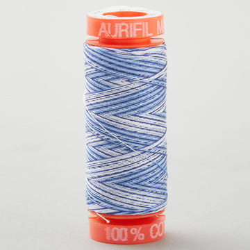 Aurifil 50 WT Cotton Mako Variegated Thread - Storm at Sea