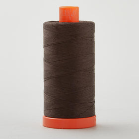 Aurifil 50 WT Cotton Mako Large Spool Thread Very Dark Bark