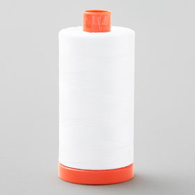 Aurifil 50 WT Cotton Mako Large Spool Thread White