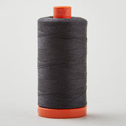 Aurifil 50 WT Cotton Mako Large Spool Thread Very Dark Grey