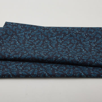 Harvest Berry Leaves - Blue 2 Yard Cut