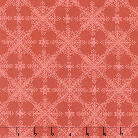 Holly & Hearth - Frosted Windowpanes Mulled Wine Yardage