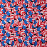 Patriotic 108" - Flag Celebration Black 108" Wide Backing