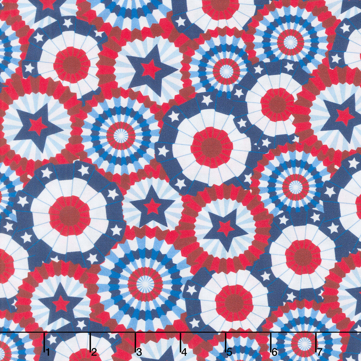 Patriotic 108" - Banner Celebration Multi 108" Wide Backing