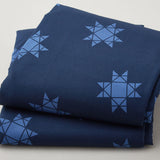 Missouri Star Quilt Backs - Tossed Missouri Star True Navy 108" 3 Yard Cut