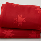 Missouri Star Quilt Backs - Tossed Missouri Star Red 108" 3 Yard Cut