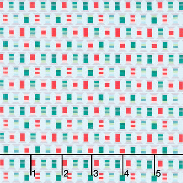 Christmas In Quilt Town - Spools Sky Blue Yardage