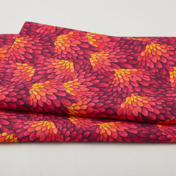 Luminous Haven - Feather Texture Magenta 2 Yard Cut