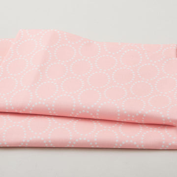 The Bright Side - Star Ovals Light Pink 2 Yard Cut