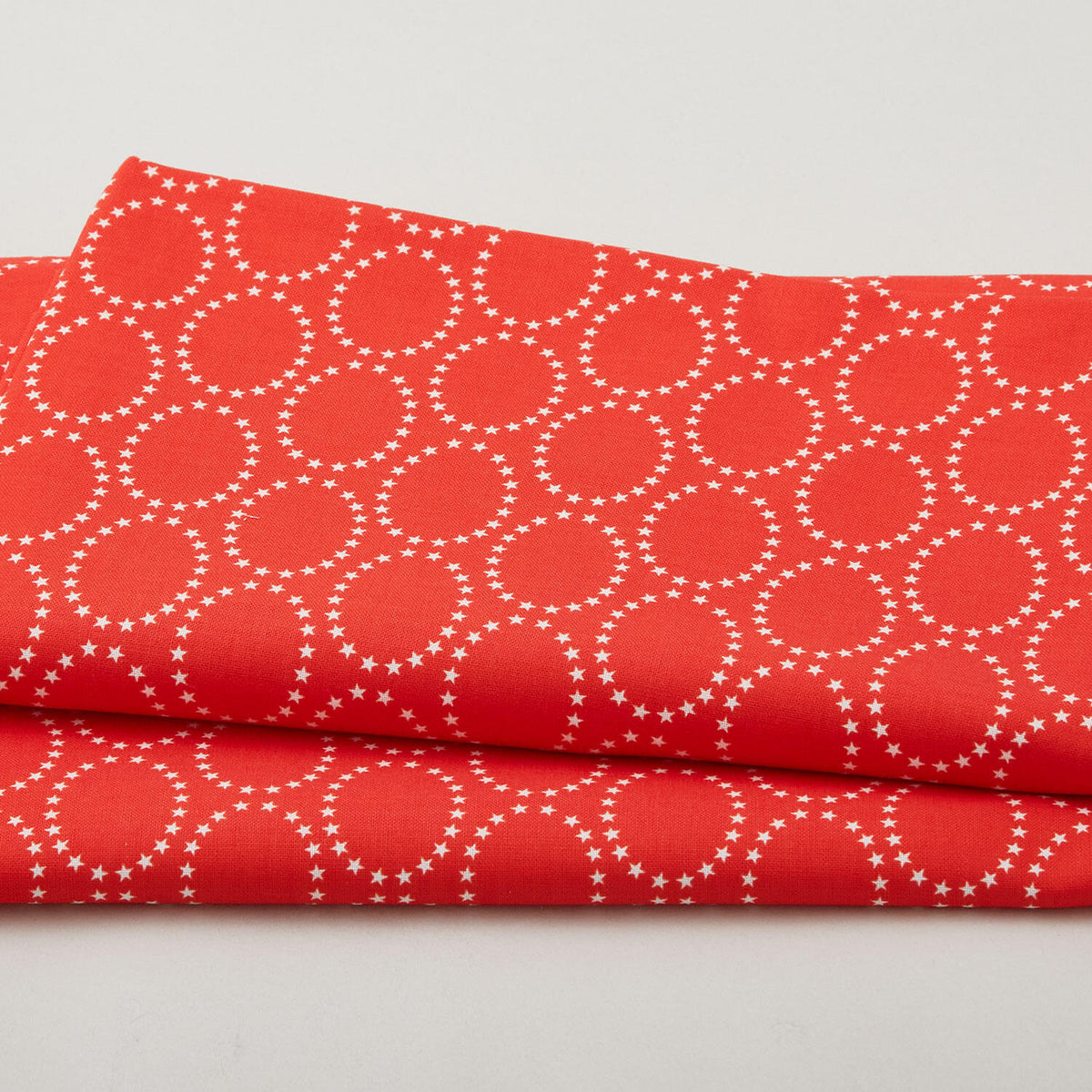 The Bright Side - Star Ovals Red 2 Yard Cut
