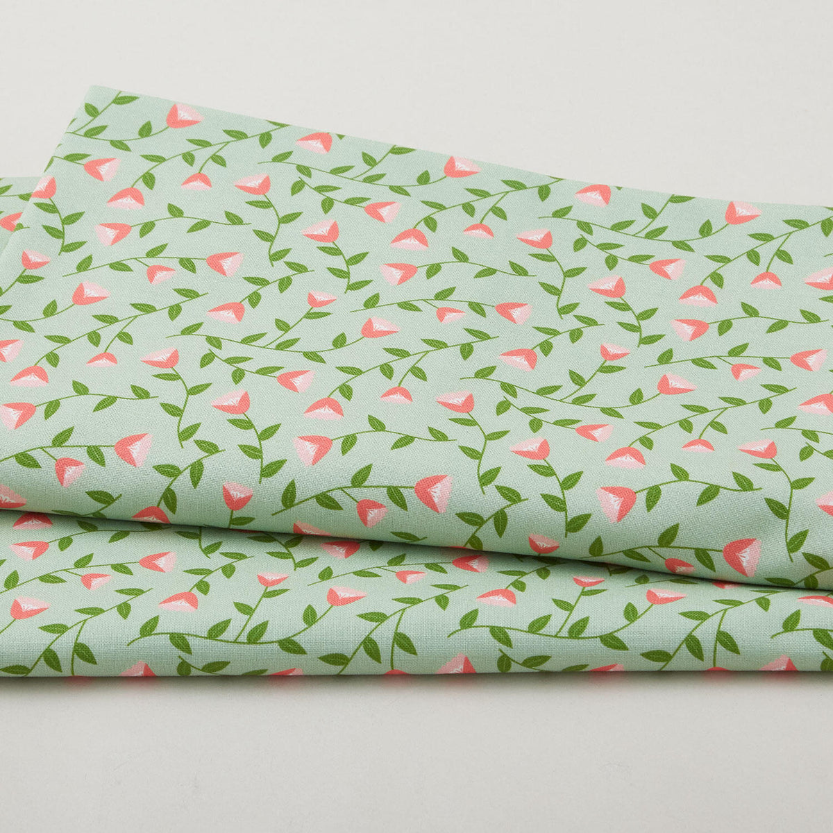 The Bright Side - Viney Flowers Light Green 2 Yard Cut