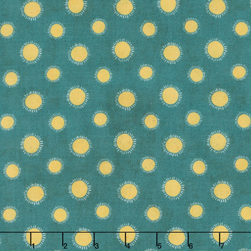 Winter Solstice - Suns Toss Teal Yardage
