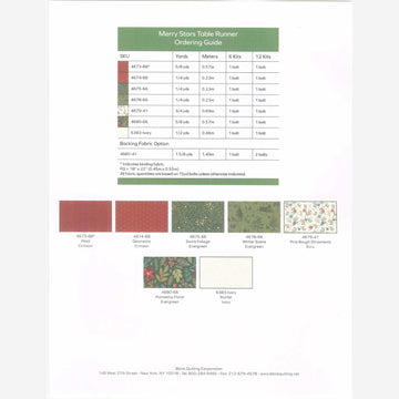 Merry Stars Table Runner Kit