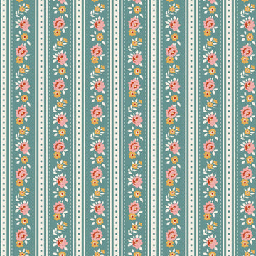 Village Life - Agnes Teal Yardage