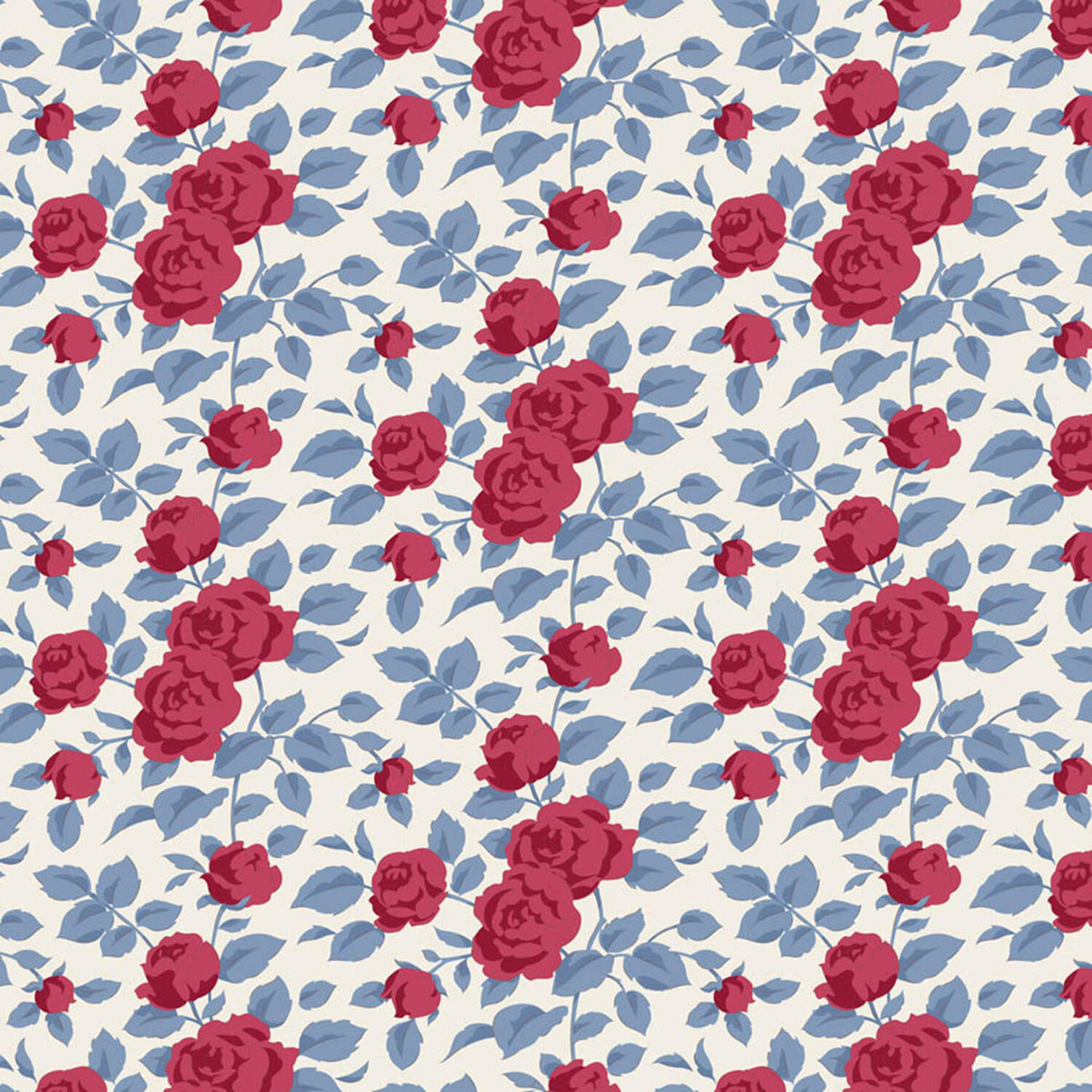 Village Life - Margot Burgundy Yardage