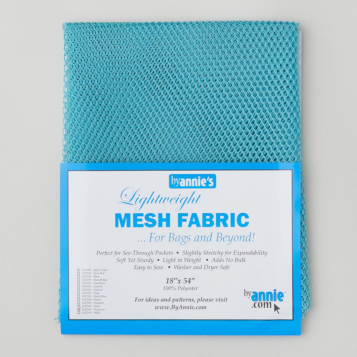 ByAnnie Lightweight Mesh - 18" x 54" - Turquoise