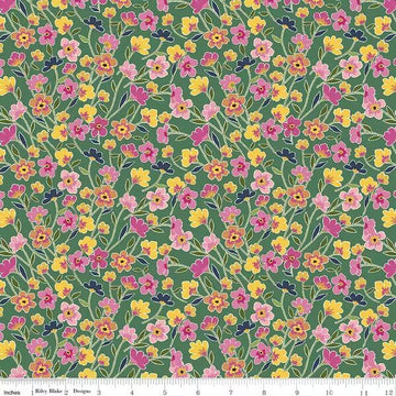 Morning Meadow - Flower Field - Green