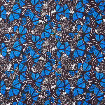 Monarch Gardens - Monarch Illusions Blue Yardage