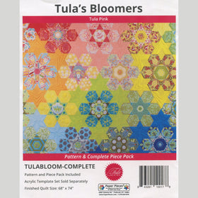 Tula Pink Tula's Bloomers Quilt Pattern and English Paper Piece Pack